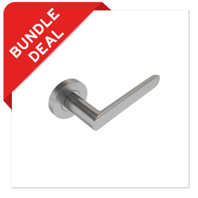 Sluitwerkpakketten met Deurkruk Arc 20 Regular RVS